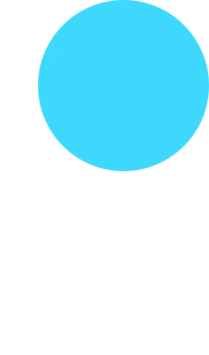 Decorative blue ring shape